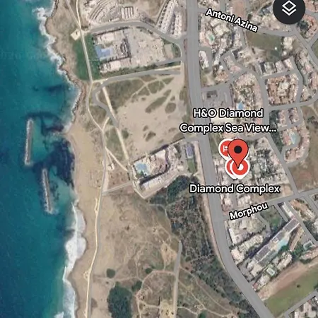 Diamond A2 - Modern 2 Bedroom With Pool & Garden Opposite The Venus * Paphos
